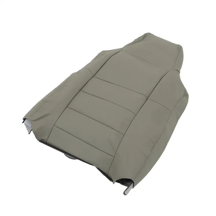SEBLAFF Gray Seat Cover Front Leather Driver Passenger Bottom Top Replacement for 2003-2007 F250 F350 F450 F550
