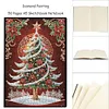 (US Local)Christmas Tree Special Shaped Diamond Painting Journal Notebook for Adults