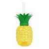 3/6pcs Drinking Cup 500ml Pineapple/Strawberry Shape Creative Beach Party Favors