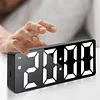 Digital Alarm Clock with LED Display Date Temperature Dimmable Snooze Battery Operated Alarm Clock for Deep Sleepers Kids Elderly Home Office
