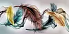 (Multi-Style Round) （Big Size） Feather Flower Leaves - Full Diamond Painting 80*40cm