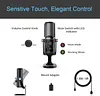 USB Recording Microphone Computer Podcast Condenser Cardioid Mic for PC Laptop Mac with Mute Button & LED Indicator for Vocals, YouTube, Streaming Broadcast, Podcasting, Skype, Gaming(JV-902)