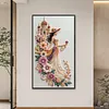 Diamond Painting-DIY Crystal Rhinestone Castle and Girl(40x70cm)
