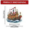 (US Local)Xmas Sailboat DIY Table Top Diamond Painting Desktop Ornaments Kit