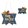 Double Sided Effect Acrylic Christmas Diamond Art Painting Hanging Ornament Kit
