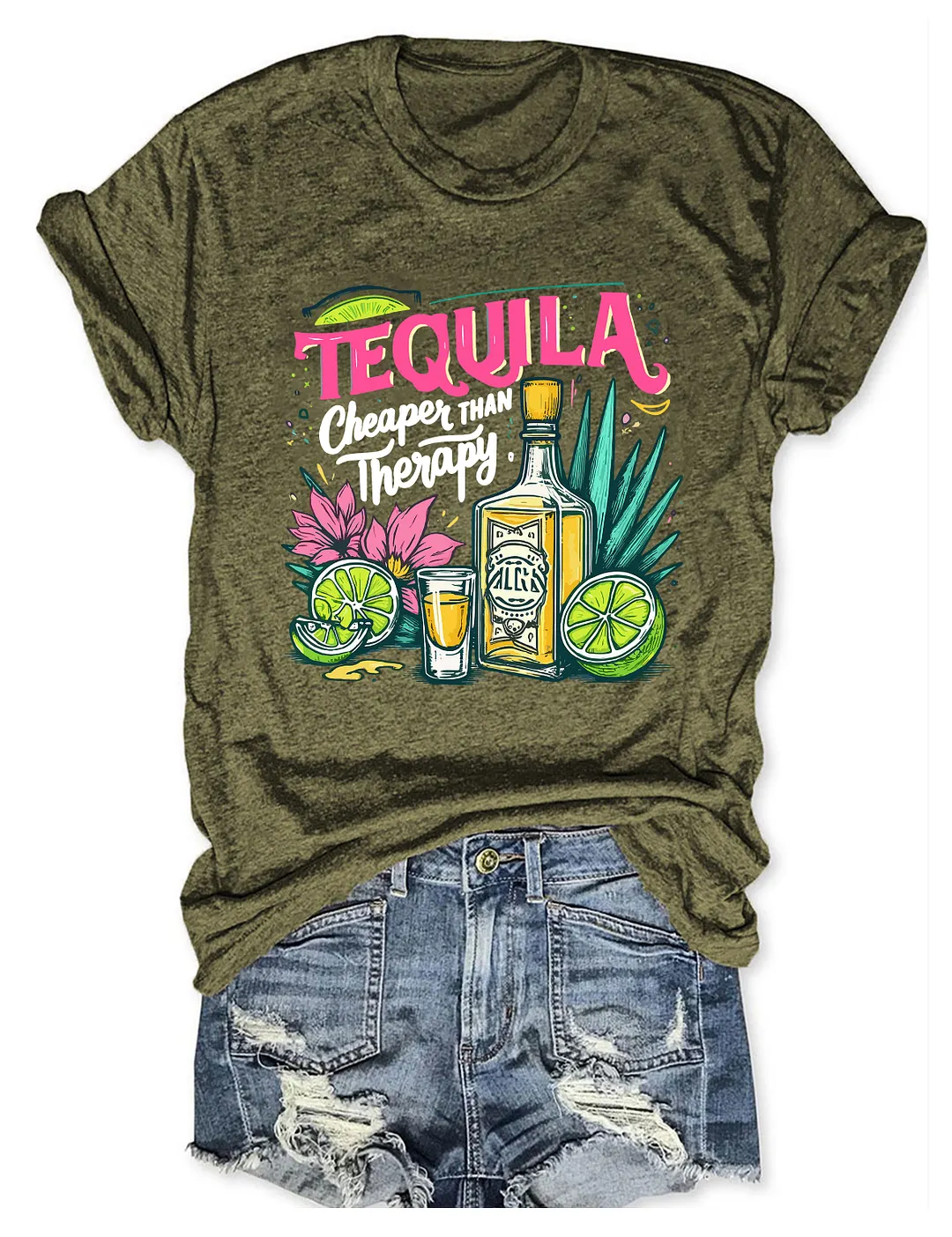 Tequila Cheaper Than Therapy T-shirt