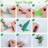 (US Local)6Pcs DIY Stakes Diamond Painting Kits Diamond Art Kits (Butterfly Flower)