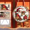 Diamond Painting Acrylic Christmas Santa Claus Elk Diamond Art Pendant Wall Decor