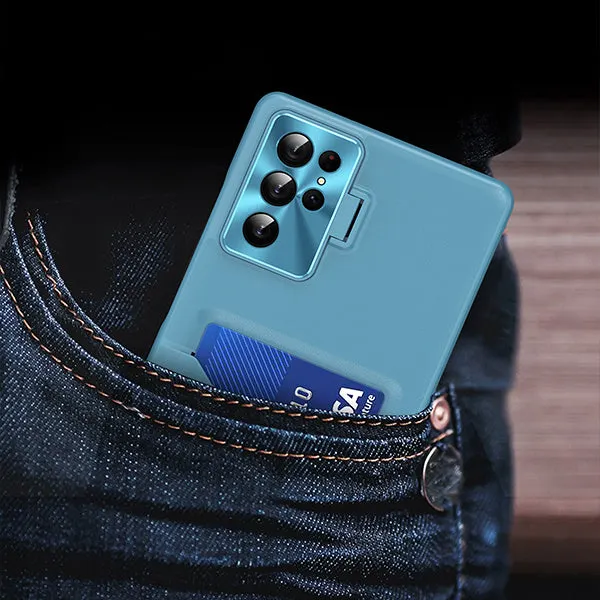 Samsung Card Slot Metal Bracket Phone Case