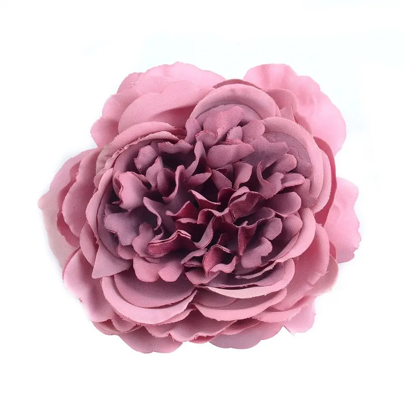 2/10/50pcs 8CM Large Artificial Silk Peony Flower Head For Wedding Party Decoration DIY Flower Wall Scrapbook Fake flowers Craf