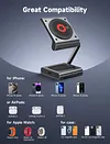 3-in-1 Qi Wireless Charging Station 27W Magsafe Fast Charging Base Portable Foldable Metal Magnetic Bracket Compatible With iPhone12-16 Full Range of Magnetic Charging