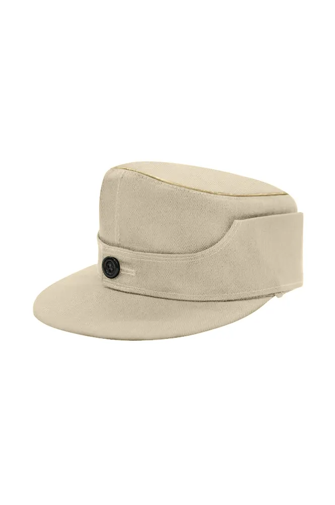   Wehrmacht/Elite Off White HBT M1944 Field Cap German-Uniform