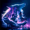 (US Local)Wolf -11CT Stamped Cross Stitch Kit(40x70cm)