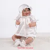 White Reborn Baby Doll Clothes Adorable Outfit for 17''-20'' Reborn Baby - RBBI-Myrebornbabydoll&reg; Myrebornbabydoll&reg;