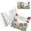 3PCS Wildflowers Coloring Book Set Mindfulness Art Books for Adults 