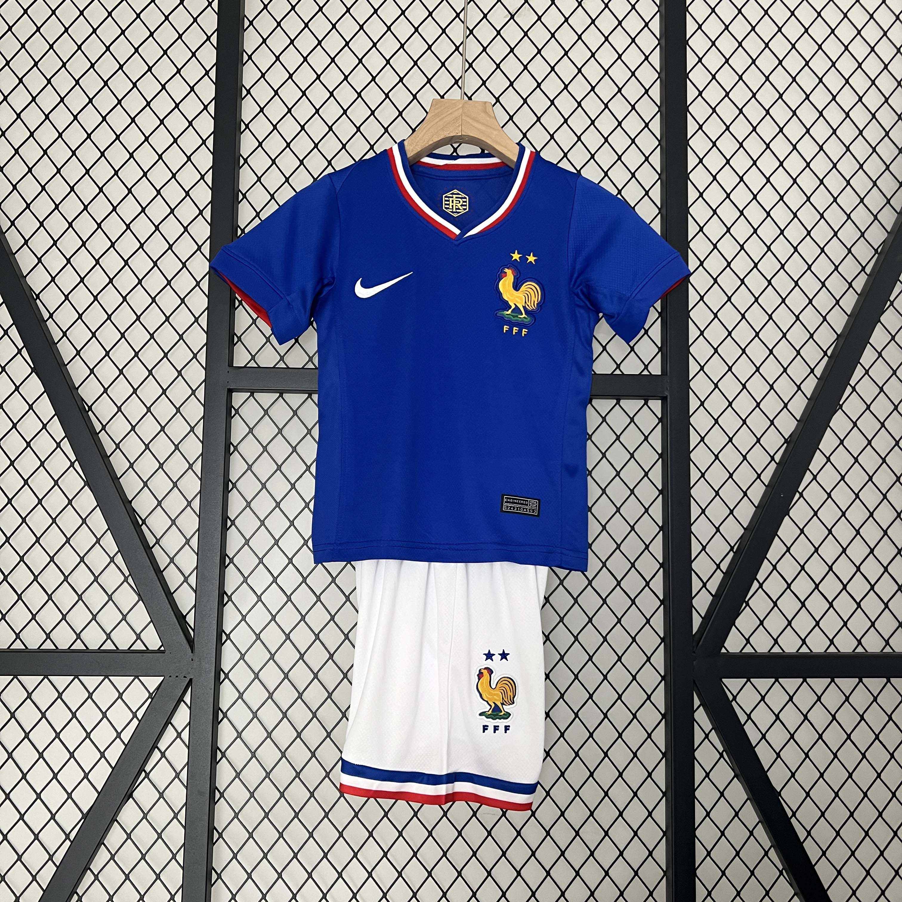 2024 kids France home_Football Shirt 1:1 Thai Quality
