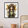 Flowers Butterfly Girl-Paint by Numbers Acrylic Paintingg 50*55CM(Watercolor)