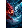 (US Local)Tiger-11CT Stamped Cross Stitch Kit(40x70cm)