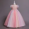 Spring Autumn Flower Kid Girl Princess Dress