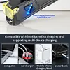 RGB LED Flashlight Rechargeable Flashlight 680 Lumens Work Light with Side Light