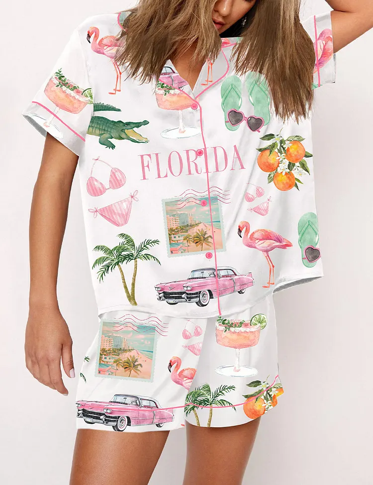 Women's Florida Palm Beach Pajama Set