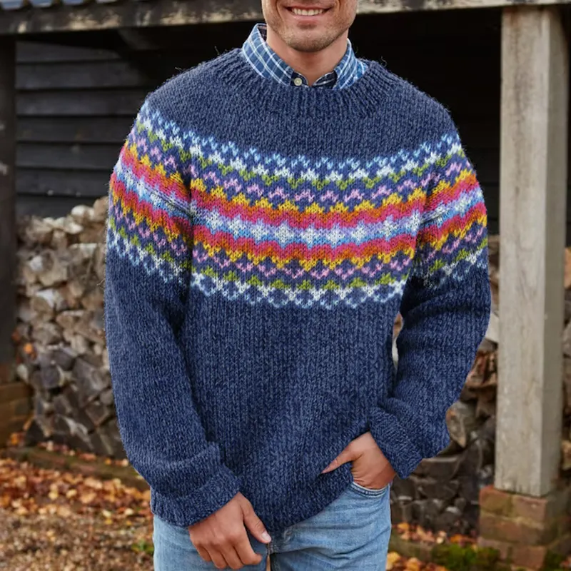 Retro Warm Icelandic Nordic Pullover Sweater（Unisex）