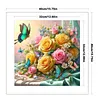 Butterfly Rose-11CT Stamped Cross Stitch 40*40cm/15.75*15.75in