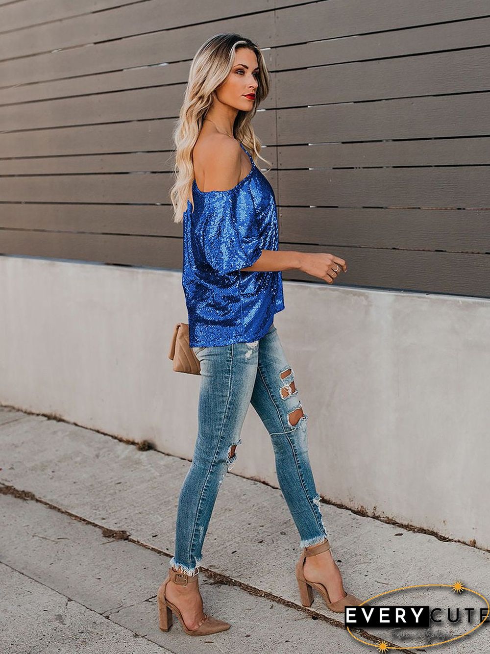 One Step Ahead Sequin Top