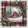 Winter Cabin-11CT Stamped Cross Stitch 40*40cm/15.75*15.75in