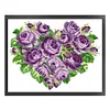 Rose - 9CT Partial Beaded Cross Stitch Kit(39x33cm)