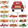 DIY Diamond Painting Truck Decor Wooden Welcome Sign with 12 Interchangeable Holiday Icons, Farmhouse Style Hanging Kit