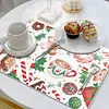 Christmas Diamond Painting Placemats DIY Diamond Dot Kits for Home Decor