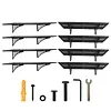 [US Local Warehouse] 4-Pack Heavy Duty Garage Wall Shelving 48.03x18.11x8.66in Garage Storage Rack Floating Shelves 1000 lbs Load Capacity for Power Tools Garden Supplies