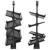 [US Local Warehouse] 2 Pack Shade Sail Poles 10FT Outdoor Sun Shade Poles 2.83in Diameter Heavy Duty Metal Post for Deck Patio Outside Backyard