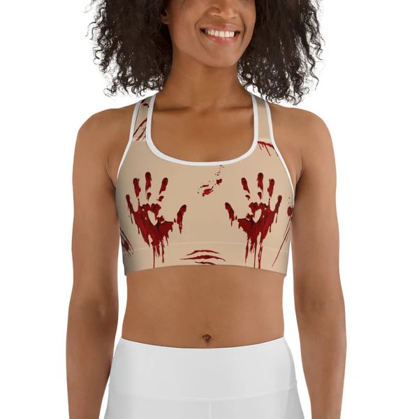 Bloody Halloween Sports Bra-1014