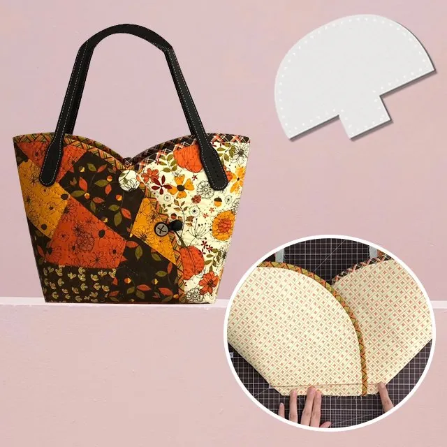 Cute Basket bag Pattern Template