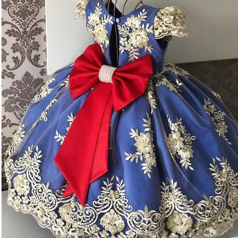 4-10 Yrs Fancy Baby Girls Dress New Year Party Evening Gowns Elegant Princess Dress Ball Gowns Wedding Kids Dresses For Girls