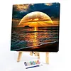 Sunrise At Sea-Paint By Numbers Acrylic Painting 50*50CM
