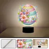 Acrylic Double Sided Flower Egg Diamond Painting LED Night Light for Easter