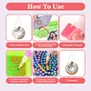 2Pcs Diamond Painting Ornament with Clock Function Hanging Clock Art Craft Decor