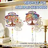 2pcs DIY Diamond Painting Life Tree Wind Chimes Crystal Window Suncatcher Craft Set Birthday Gifts Home Garden Decor