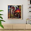 Stained Glass Dragon-11CT Counted Cross Stitch Kit(40*40cm)