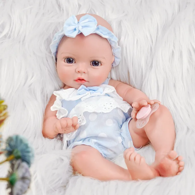 Babeside Terry 12" Realistic Silicone Smiling Baby Little Infant Girl Calm For The Heart