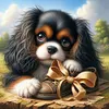 King Charles Cavaliers Dog-14CT Counted Cross Stitch 40*40cm