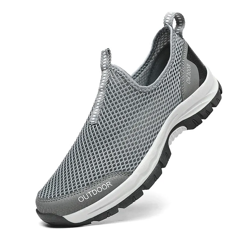 Men's Vulcanize Shoe Sneakers Summer Mesh Casual Shoes Breathable Rubber Non-slip Lightweight Shoes 2021 Men Loafers Footwear