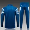 2024 Argentina Half-Pull Training Suit Cyan Football Shirt 1:1 Thai Quality