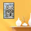 Wolf-14CT Stamped Cross Stitch Kit(21x30cm)