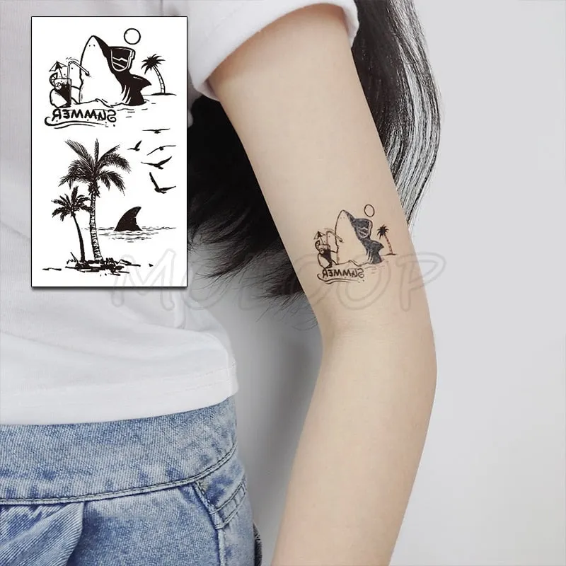 Water Transfer Tattoo Sexy Running Horse Anime Tattoo Body Art Waterproof Temporary Fake Flash Tattoo for Man Woman 10.5*6cm