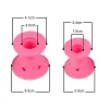 10 pi&egrave;ces Bigoudis rouleaux en silicone, Boucles sans chaleur
