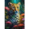 Leopard-11CT Stamped Cross Stitch 40*60cm/15.75*23.62in (Big Size)